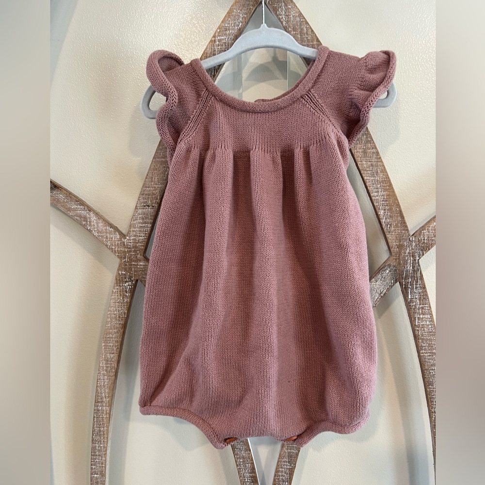 Ponponia Girls Knit bubble outfit size 18-24 months